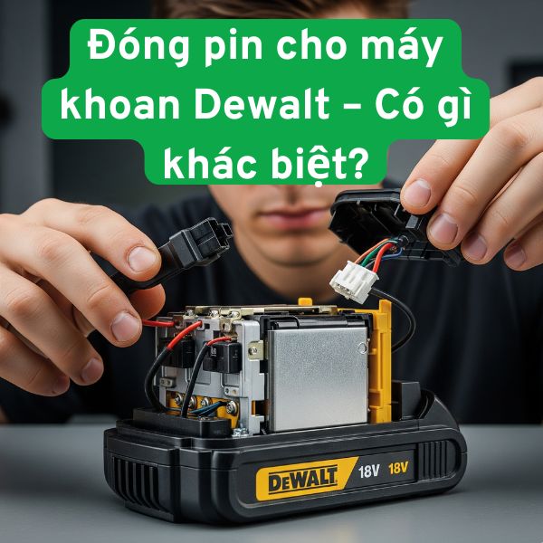 Đóng pin cho máy khoan Dewalt – Có gì khác biệt