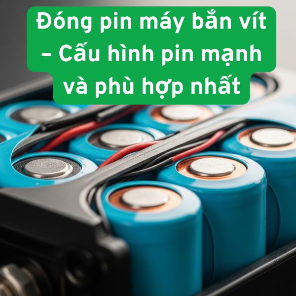 Đóng pin máy bắn vít – Cấu hình pin mạnh và phù hợp nhất
