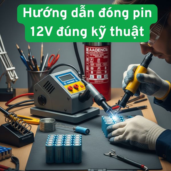 Hướng dẫn đóng pin 12V đúng kỹ thuật – Tránh cháy nổ, nâng cao hiệu suất