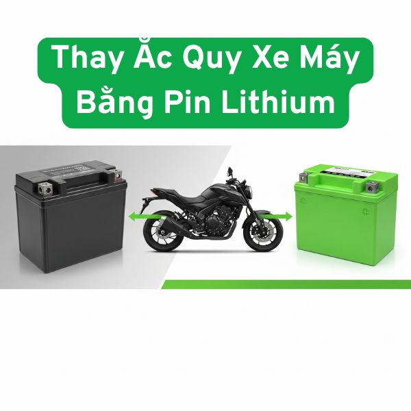 Thay Ắc Quy Xe Máy Bằng Pin Lithium – Giải Pháp Mới Tốt Hơn